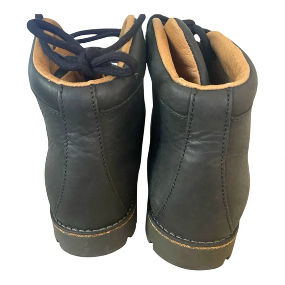 Birkenstock Jackson Boots Black Suede Lace Up Leather Sz 38 - Picture 6 of 10